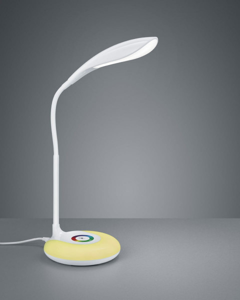 Lampka biurkowa KRAIT biała LED 5W Ciepła biel wys:34cm RL
