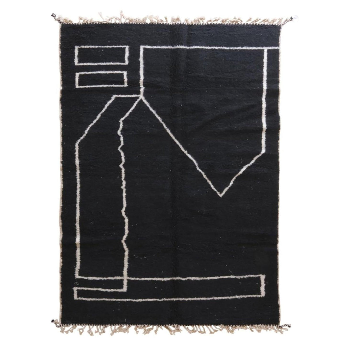 AFK Living vloerkleed Berber - handgemaakt - Wol - 140 cm x 200 cm