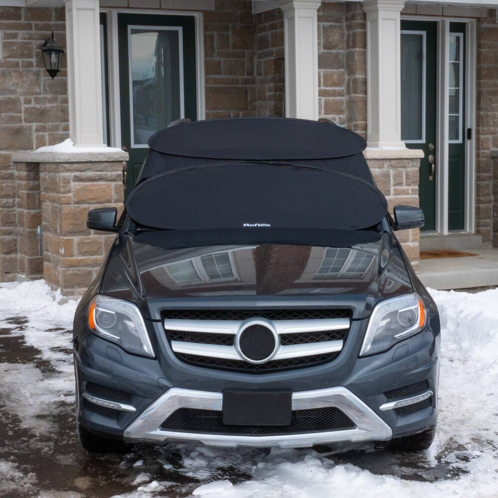 Reflex Collapsible Windshield Cover for Snow & Ice Adjustable to fit most vehicles