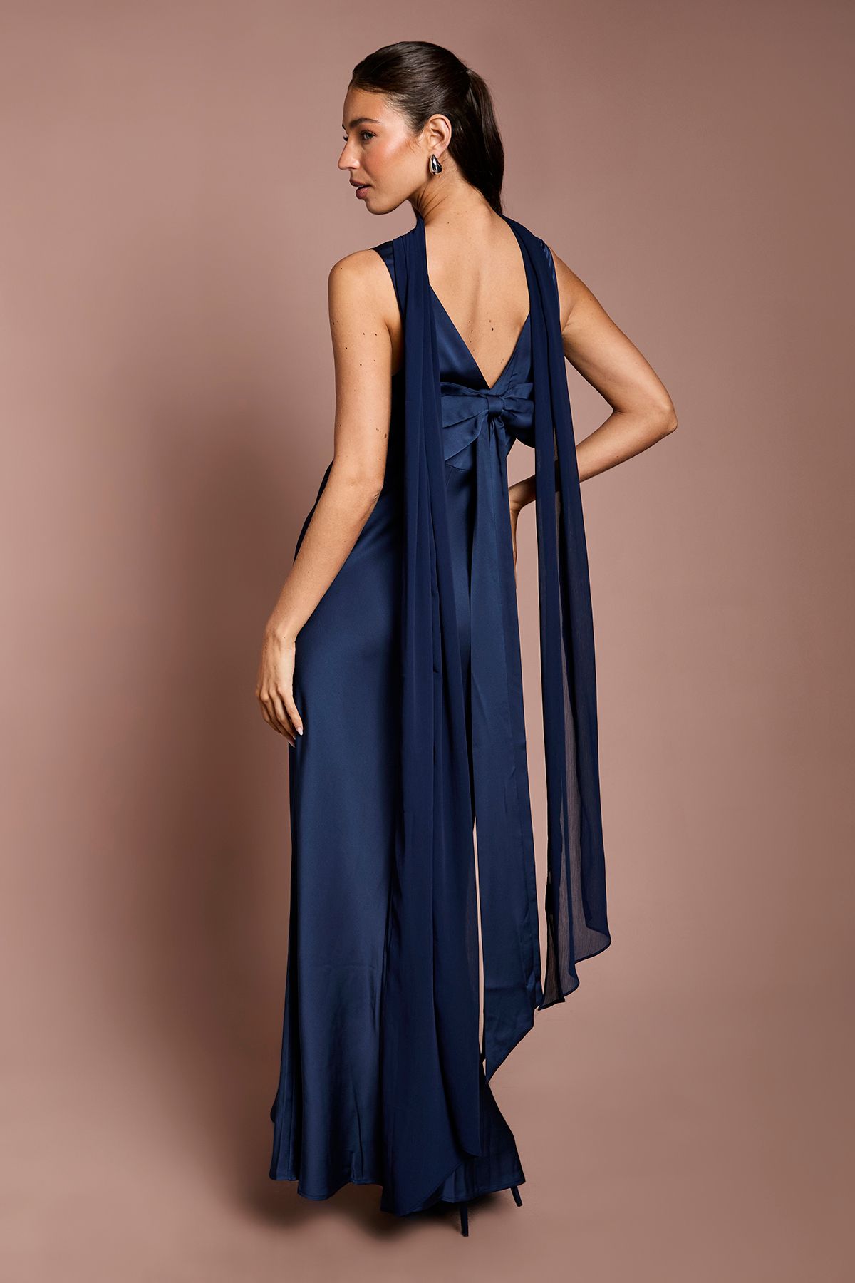 Coast Navy Chiffon Scarf