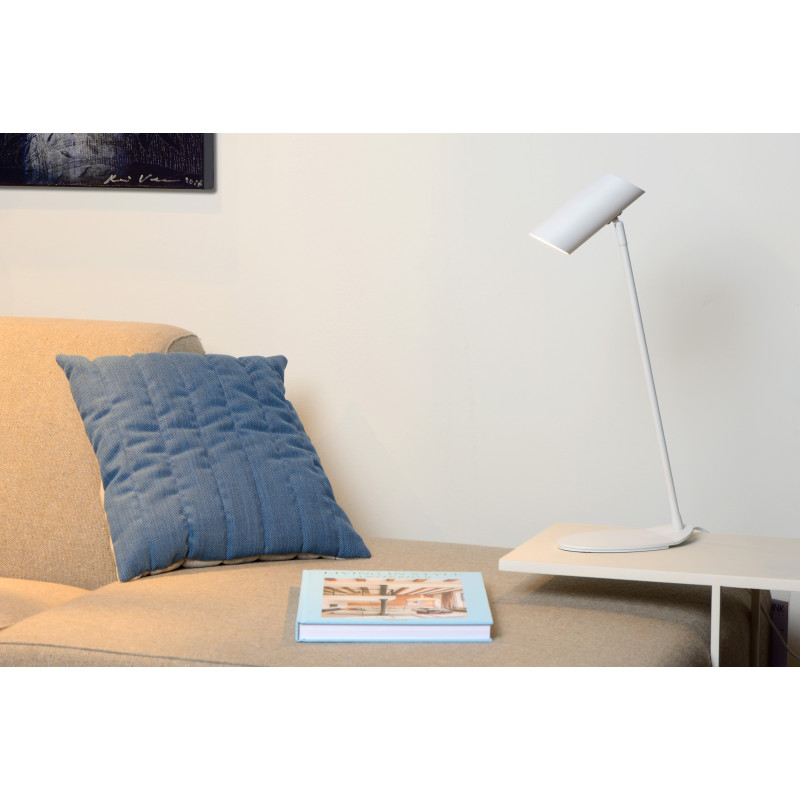 Lampe de bureau Hester blanche GU10 7 W LUCIDE