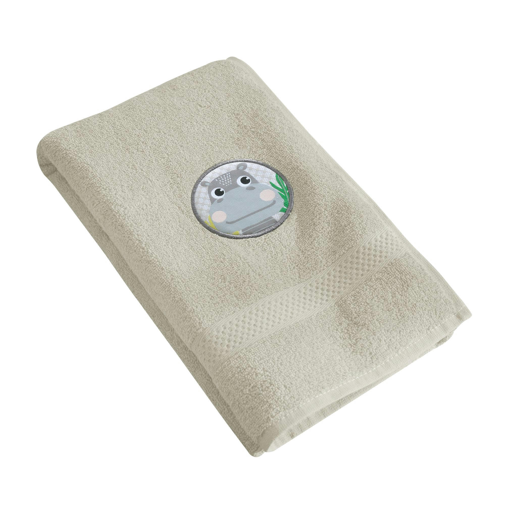 PETITES BETES - Drap de bain 70x130 beige grège en coton