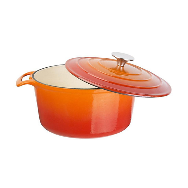 Grande cocotte en fonte ronde orange Vogue4 L