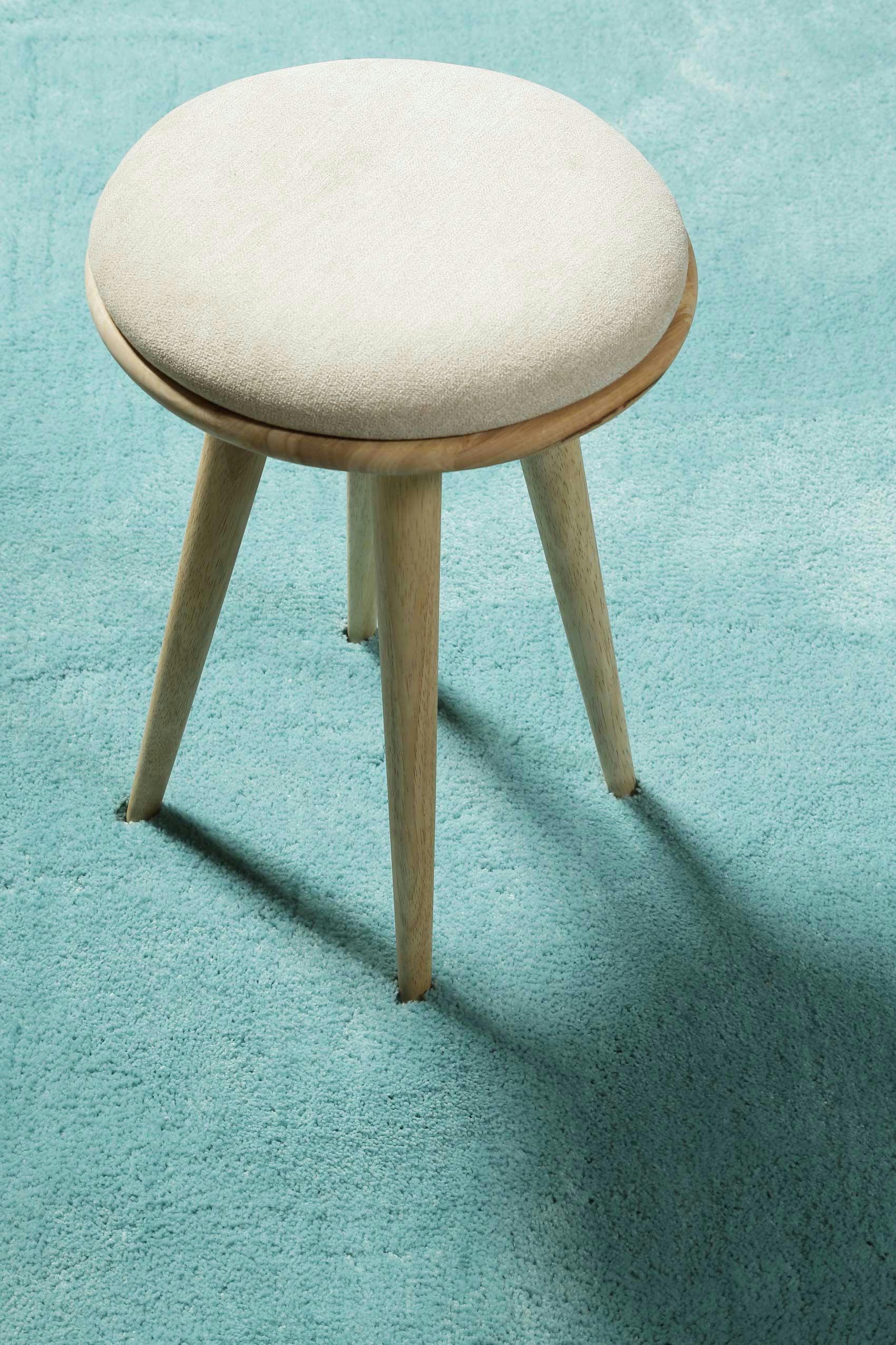 PISA - Tapis en microfibre dense turquoise clair 80x150 cm