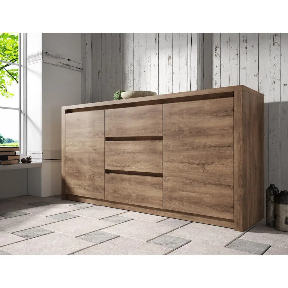 Meubella - Dressoir Monaco - Eiken - 140 cm