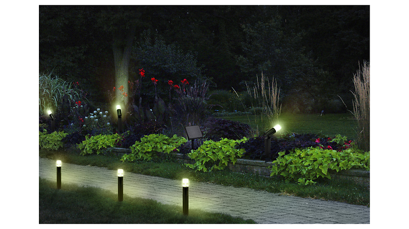 Lampa solarna wbijana w zmienię Smart BT LED czarna