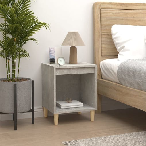 NNEVL Bedside Cabinet Concrete Grey 40x35x50 cm