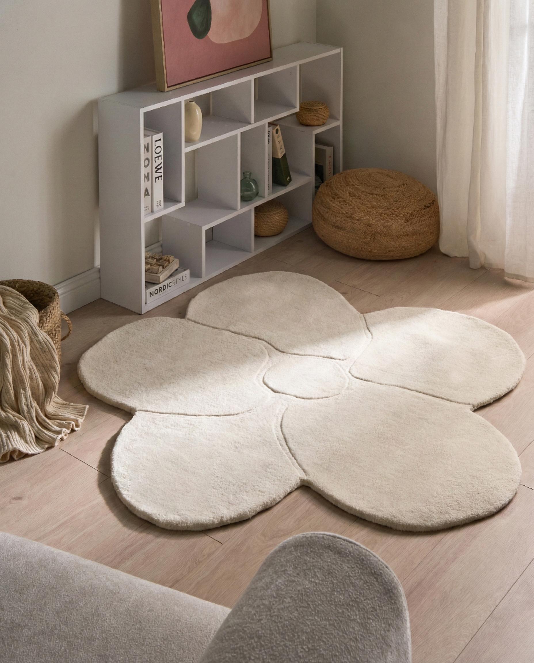 Rug KOKKINI Light Beige ? 140 cm Wool