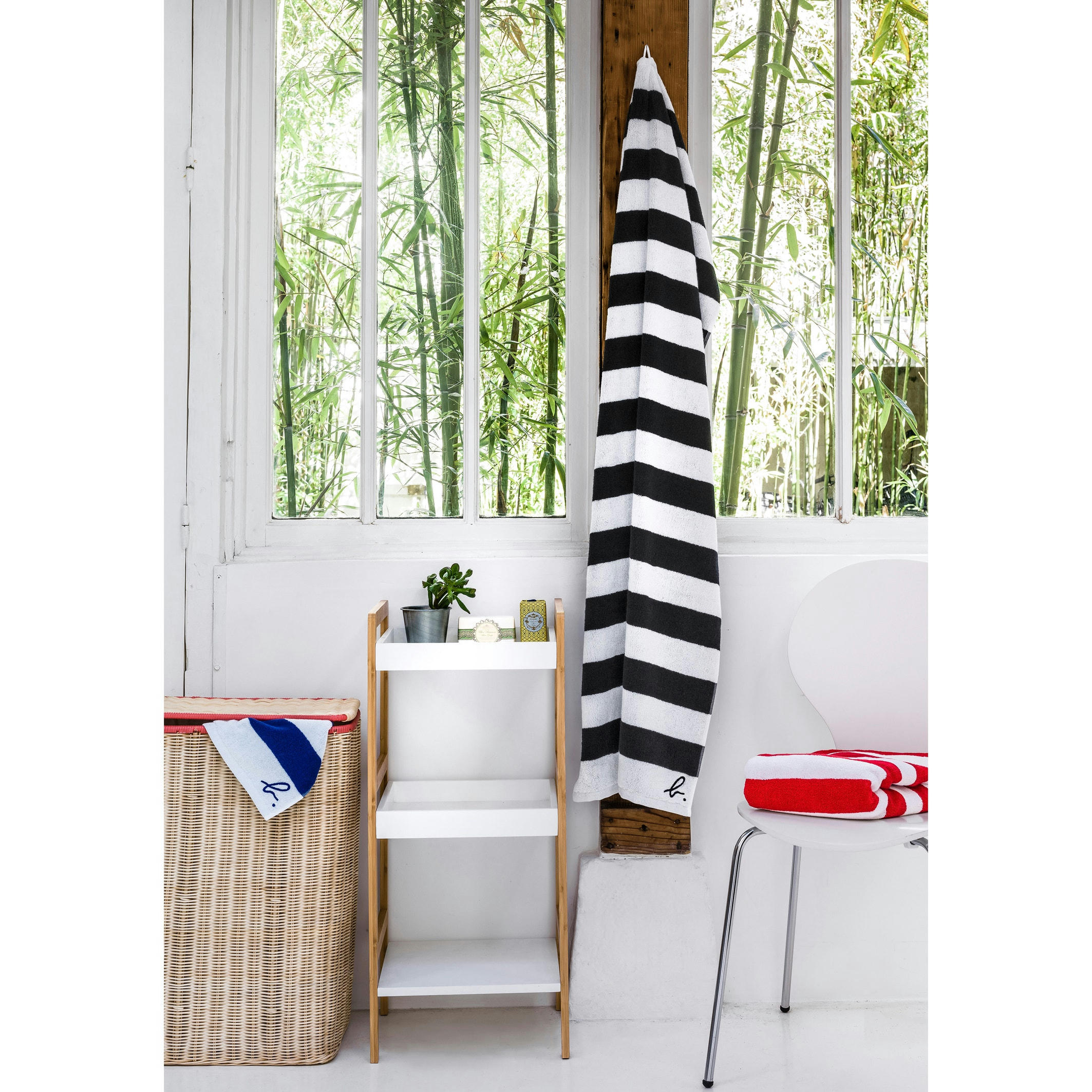 Étagère salle de bain, 3 plateaux, LINDUS
