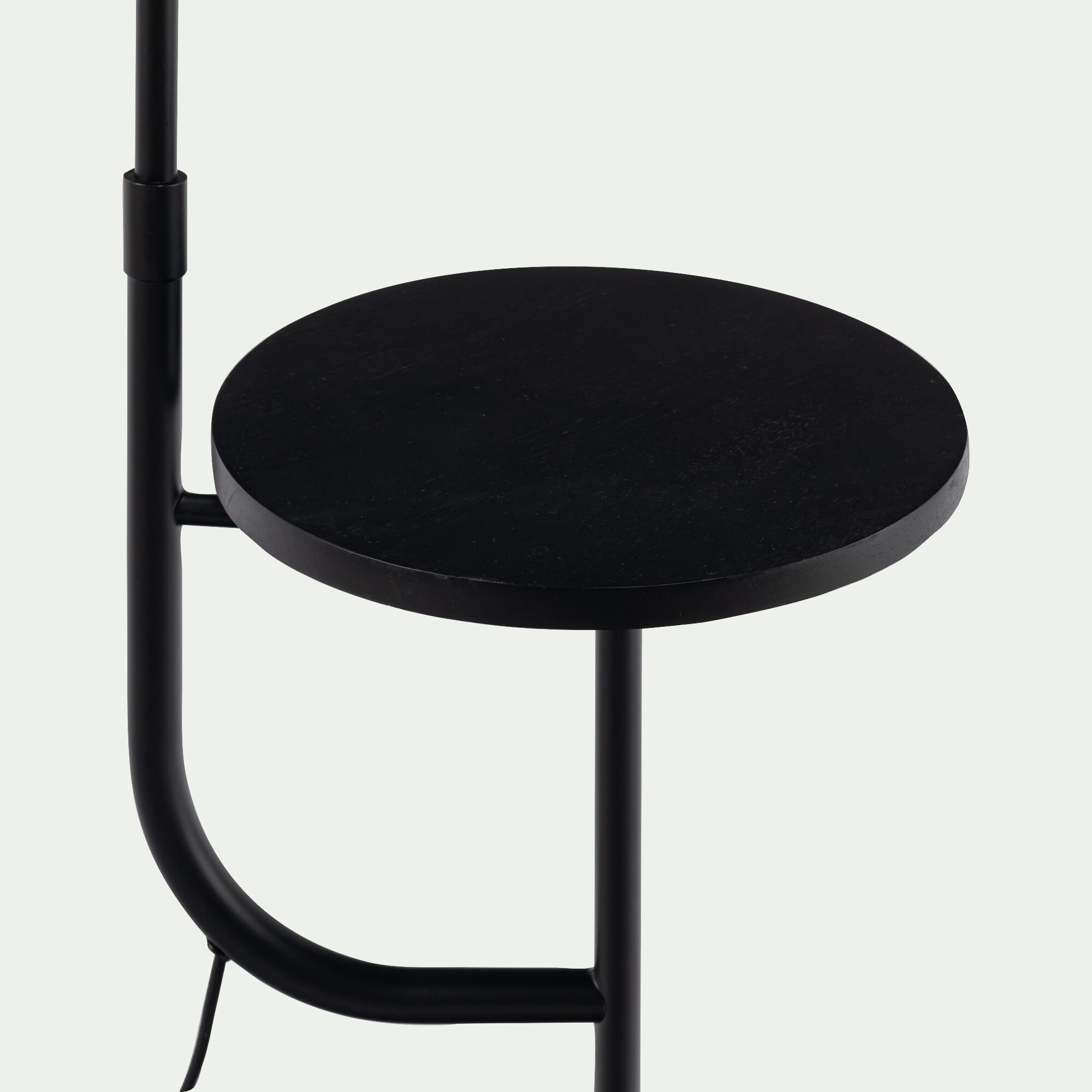 MILNA - Lampadaire arc électrifié en métal - noir