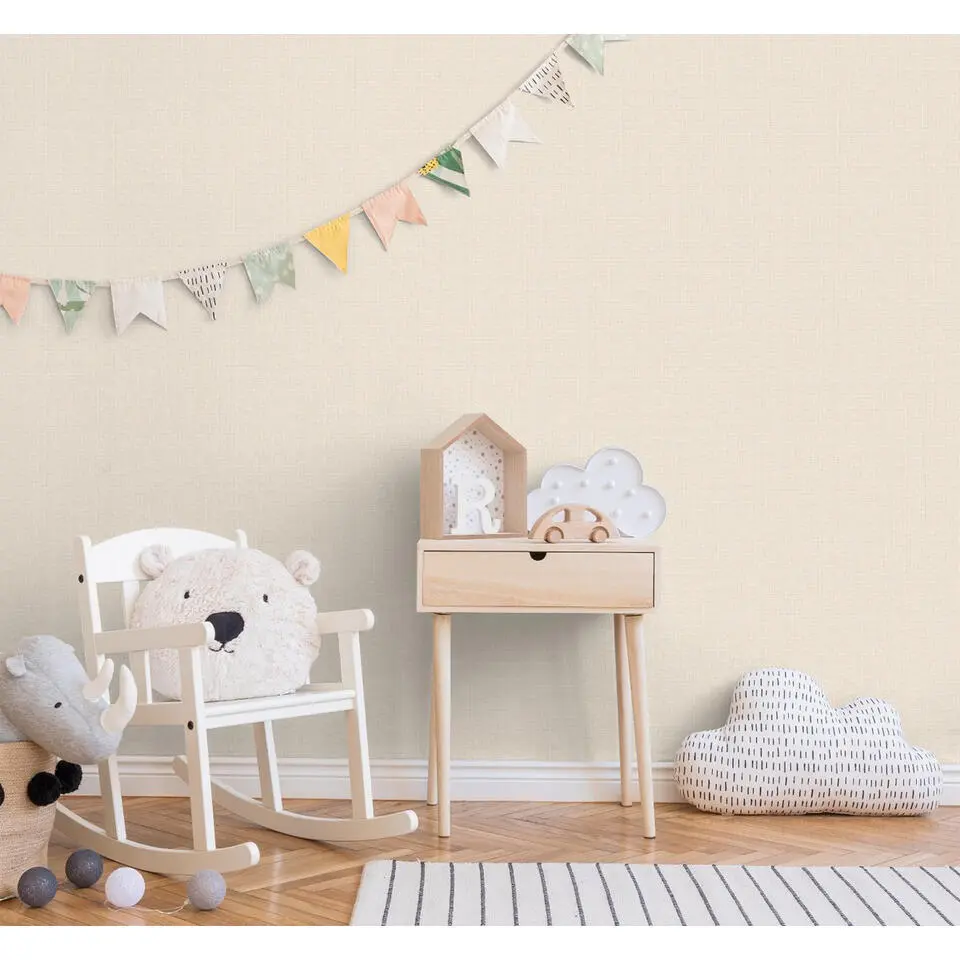 Dutch Wallcoverings - Grace Basket weave plain gold - GR322608