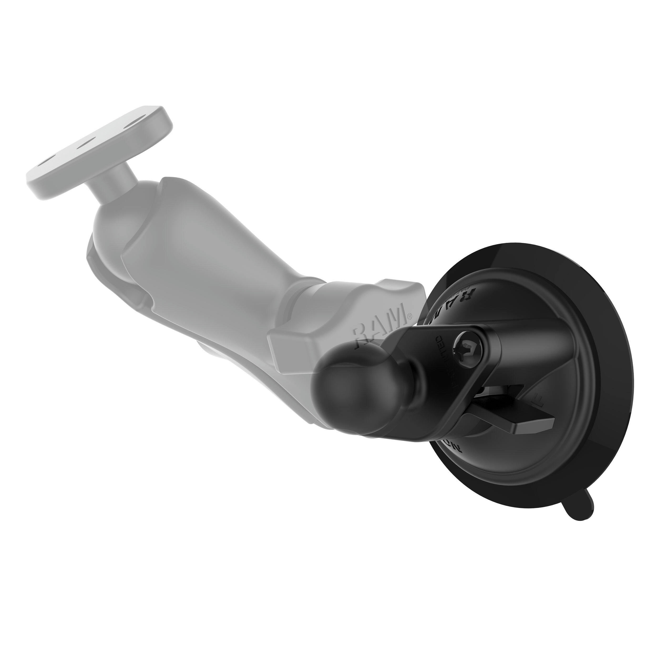 RAM B-224-1U Twist-Lock Suction Cup Base with Ball, B-Size