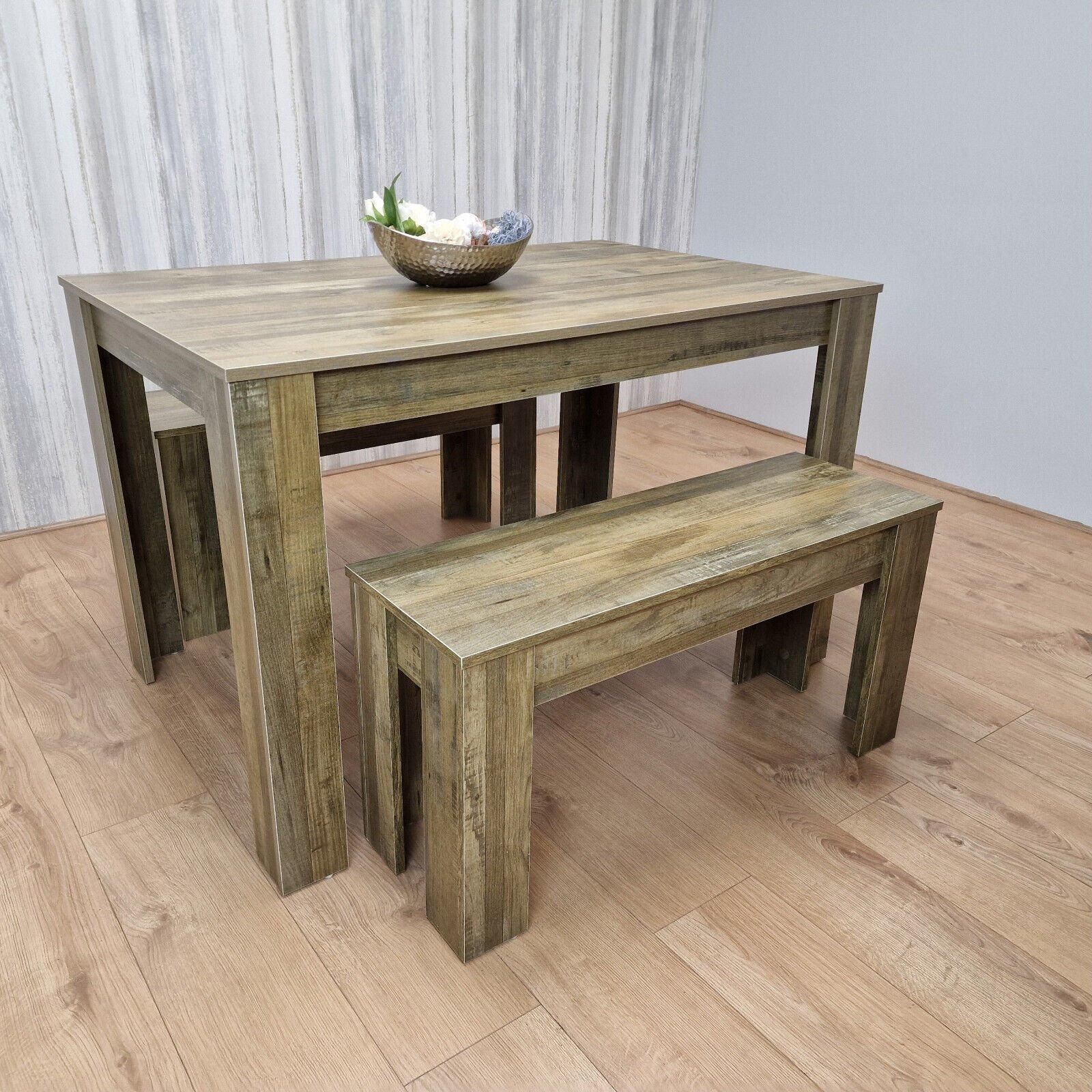 KOSY KOALA Wooden Dining Table And 2 Benches kitchen table Set space saver