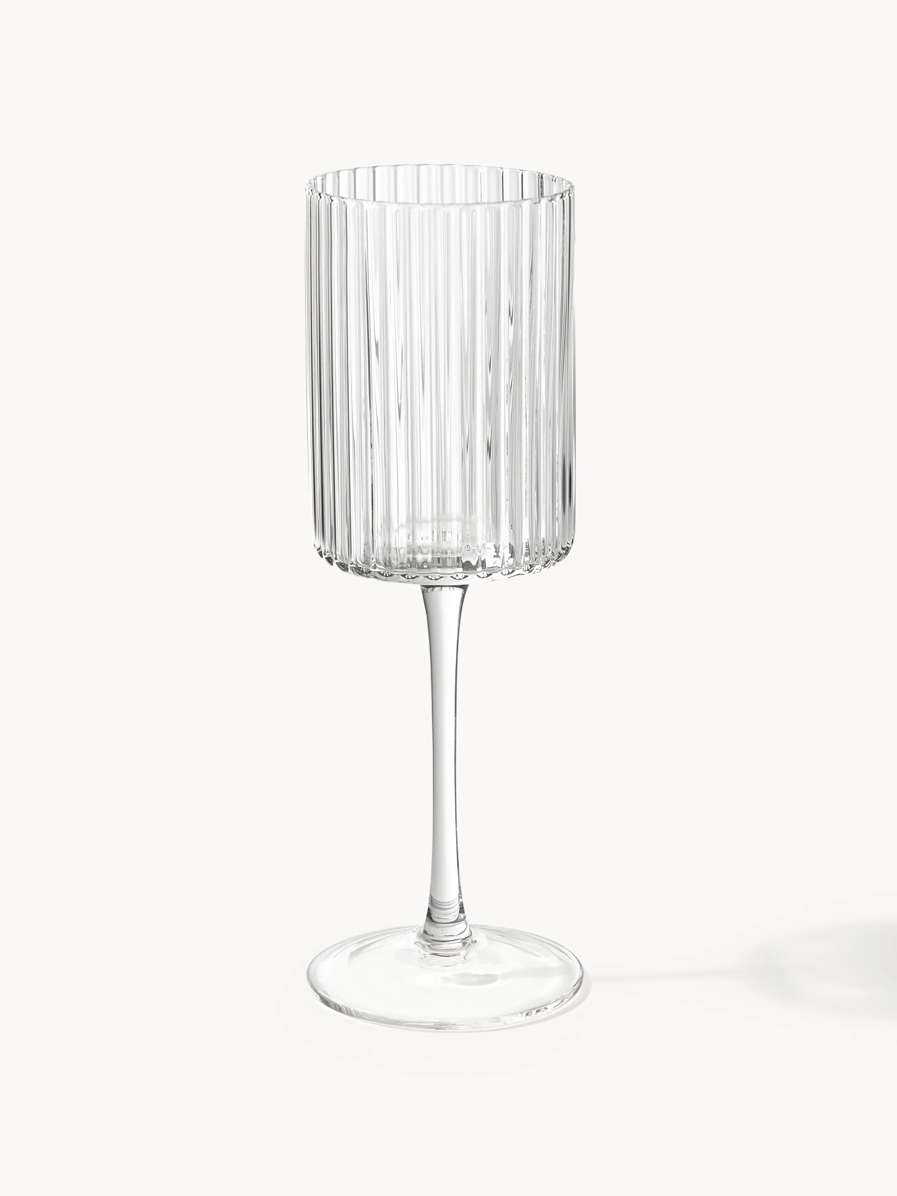 Mundgeblasene Weingläser Aleo, 4er-Set
