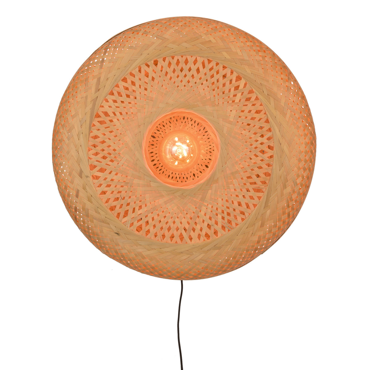 GOOD&MOJO wandlamp Andes - bruin - Ø60cm