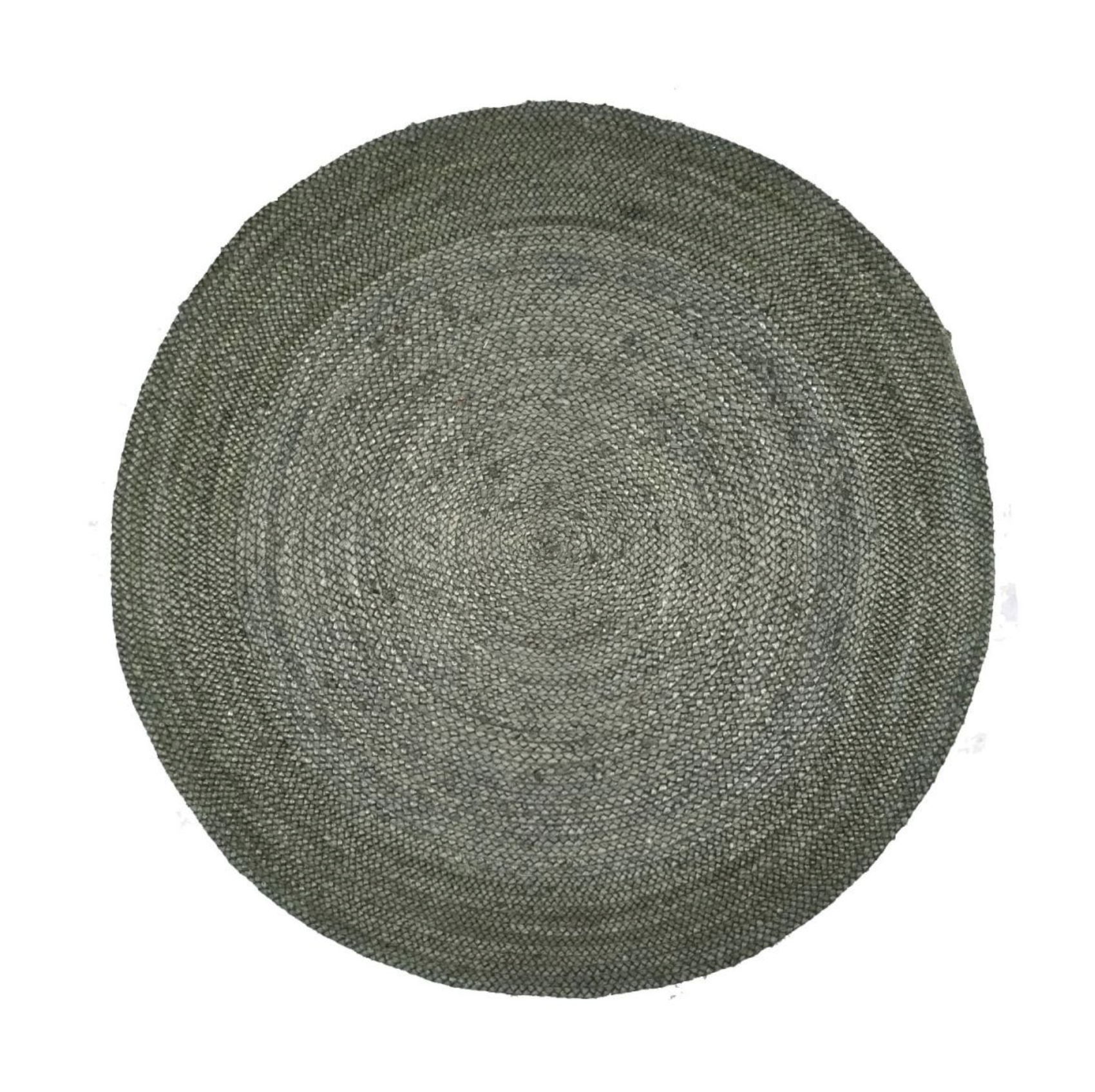 Mrcarpet jute vloerkleed - groen - Ø 150 cm