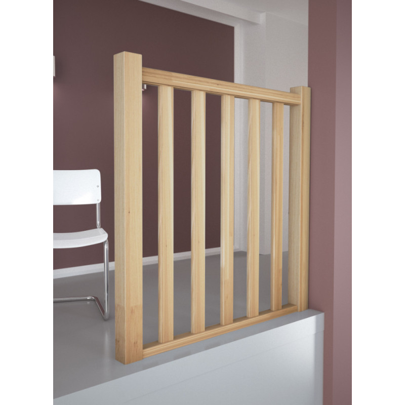 Kit garde-corps en chêne pour escalier Milan et Liverpool 100 cm SOGEM