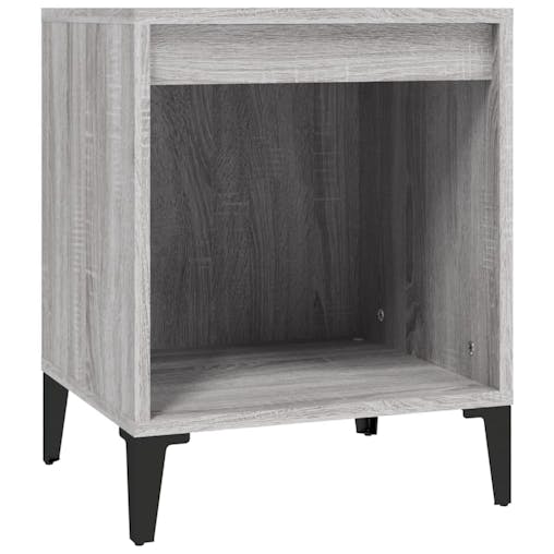 NNEVL Bedside Cabinets 2 pcs Grey Sonoma 40x35x50 cm