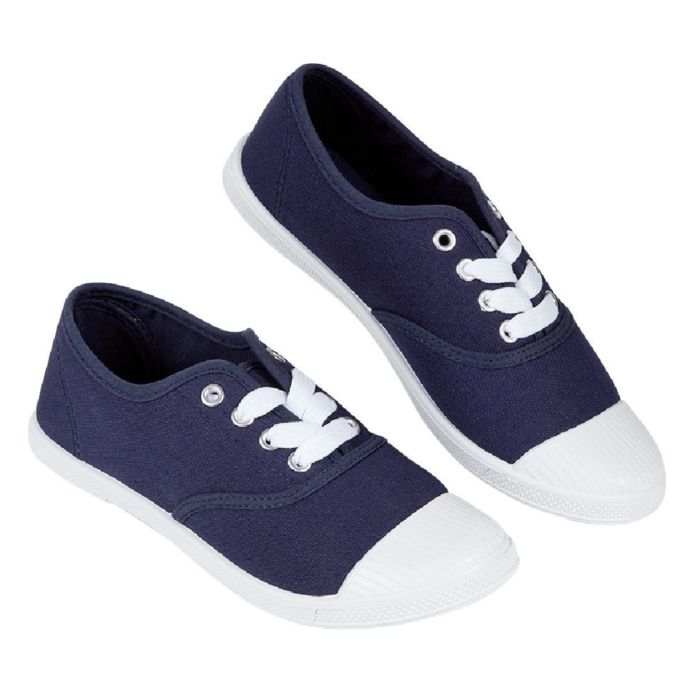 Chaussures en toile de coton bleu marine t 36