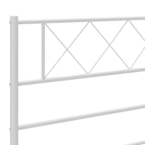 NNEVL Metal Headboard White 90 cm