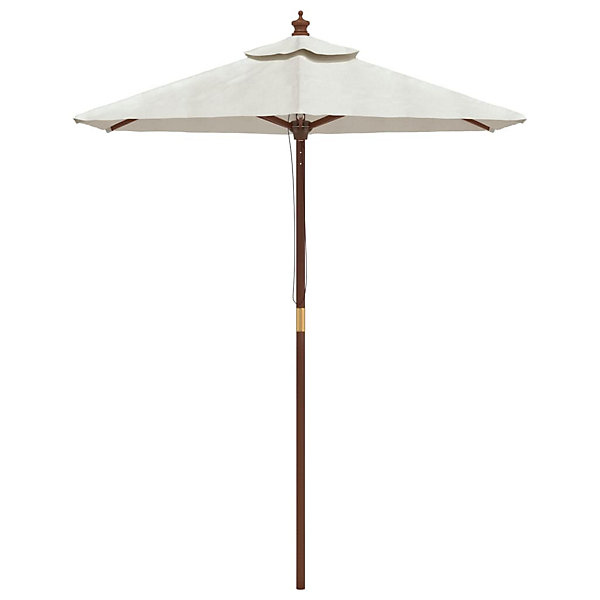 Parasol de jardin avec mât en bois Helloshop26