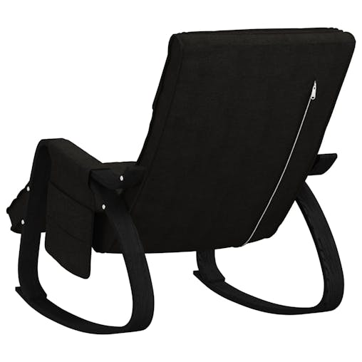 NNEVL Rocking Chair Black Fabric
