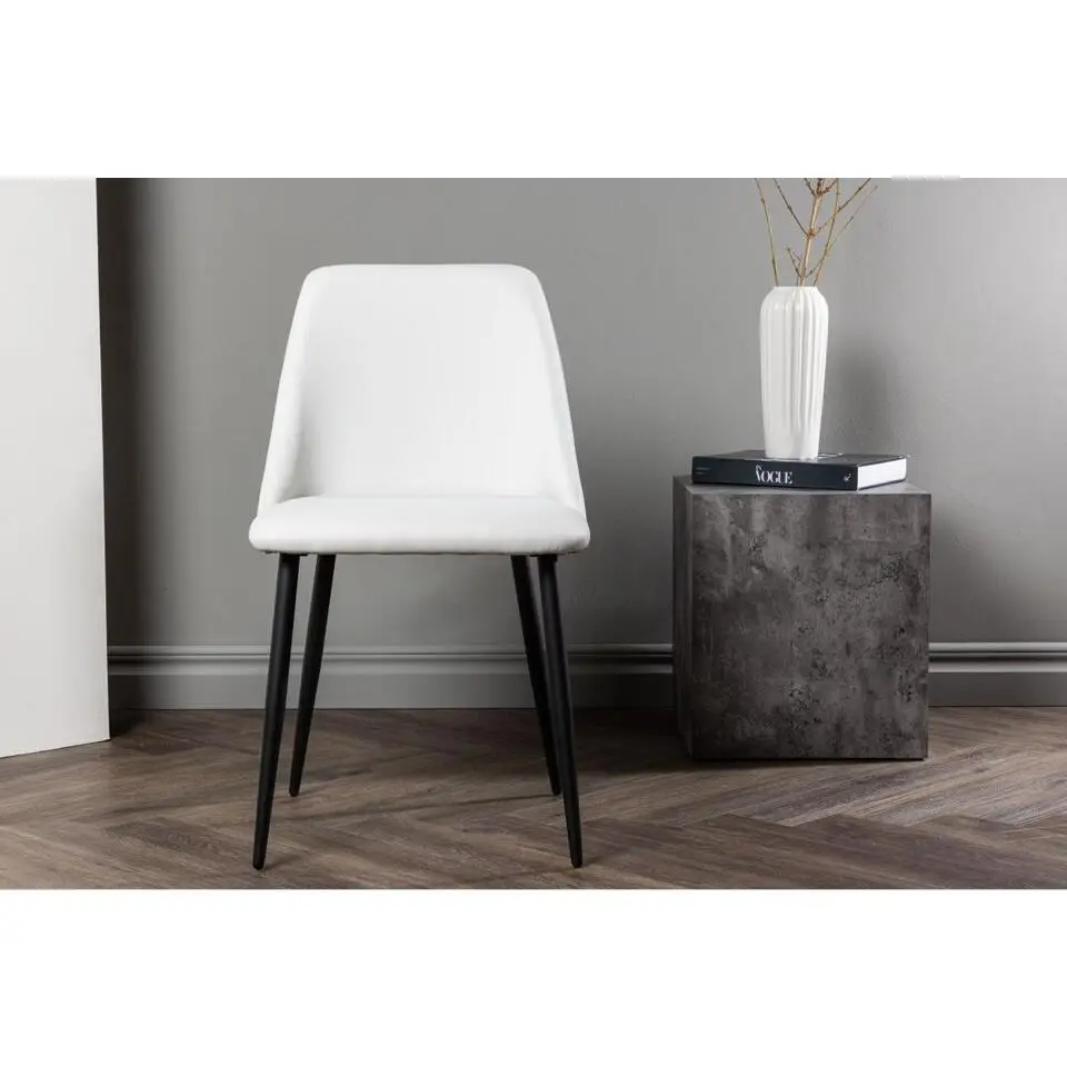 Svea - Kamo eetkamerstoel - velvet - wit