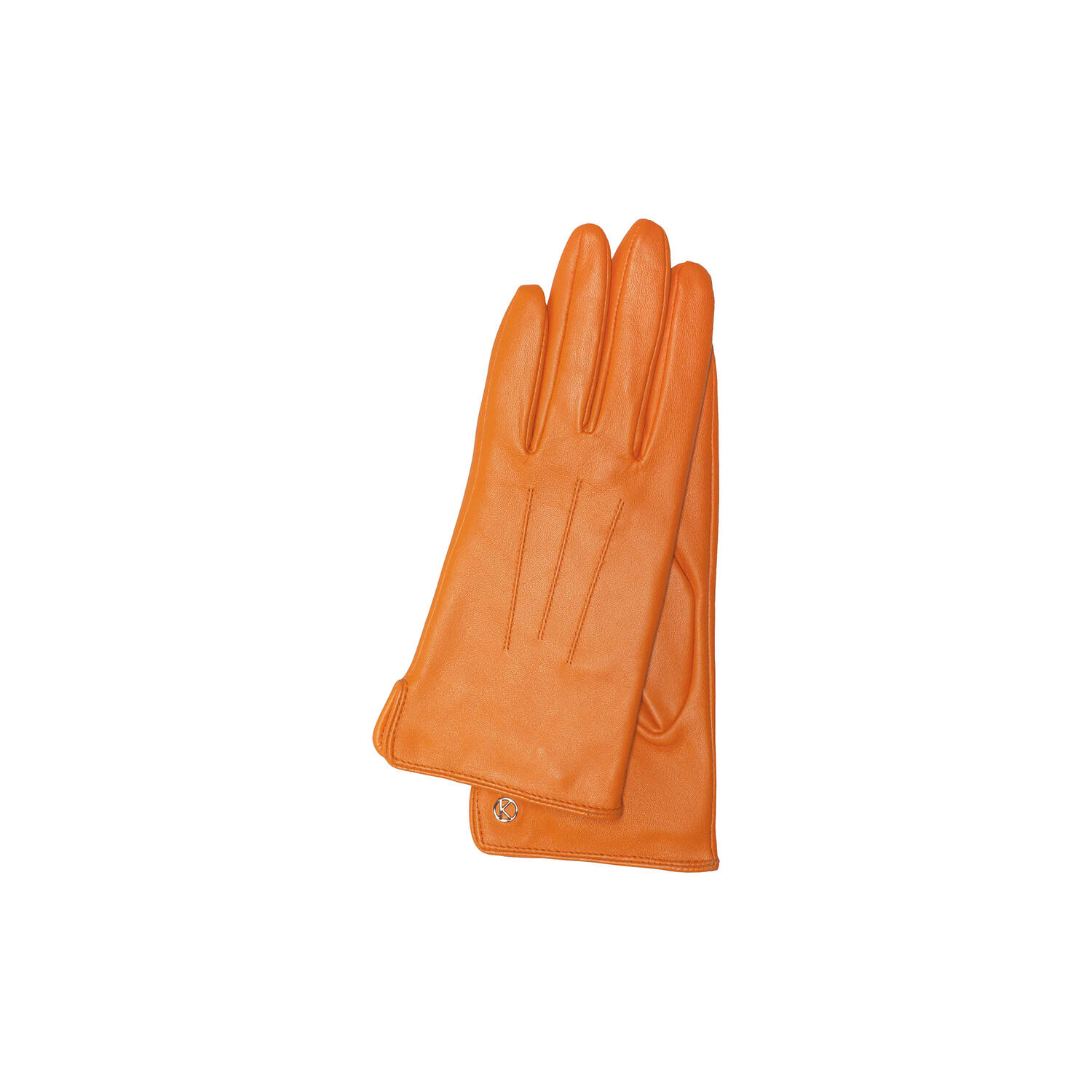 Carla l&aelig;derhandske, apricot