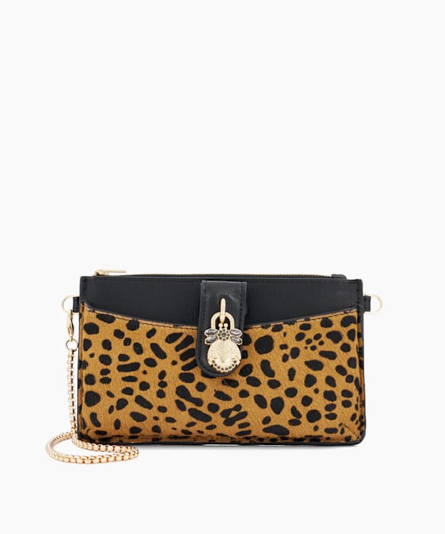 Kerrie Leopard - Slim Purse With Removable Card Holder