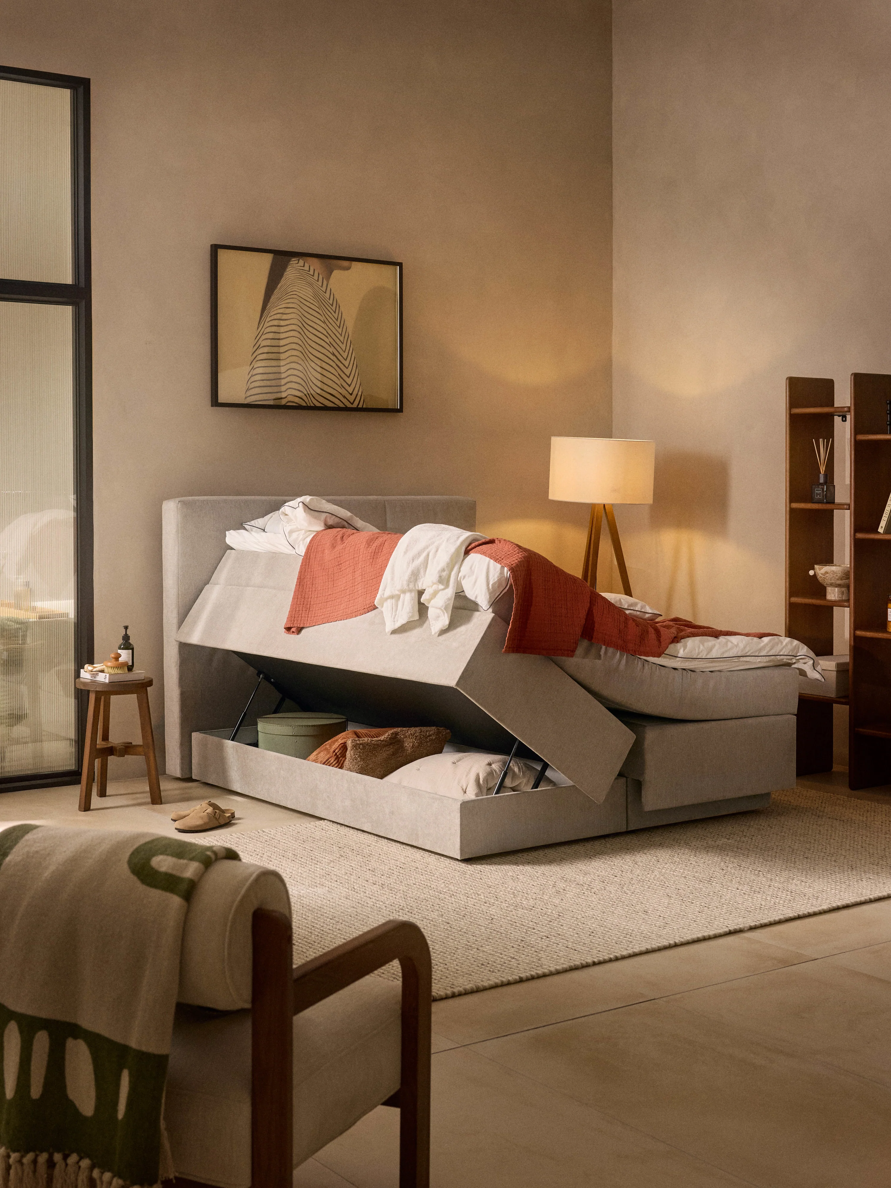Boxspringbett Oberon mit Stauraum