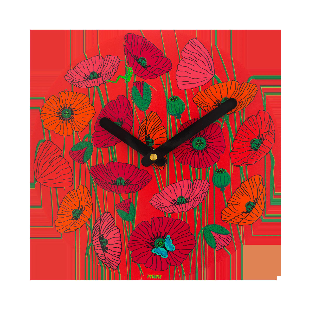 HAPPY TIME - Horloge en métal D26cm