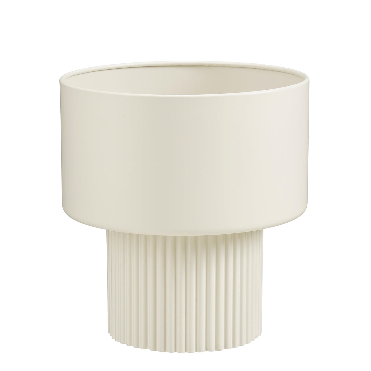 Mica Decorations Lux Bloempot – Plantenpot voor Bloemen en Kamerplanten – Bloempot voor Binnen – H33 x Ø31,5 cm – IJzer – Off-white