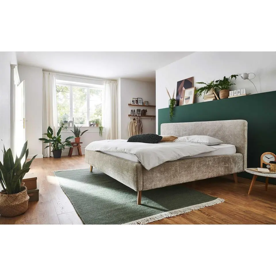 Tweepersoonsbed Younes 180x200cm - beige