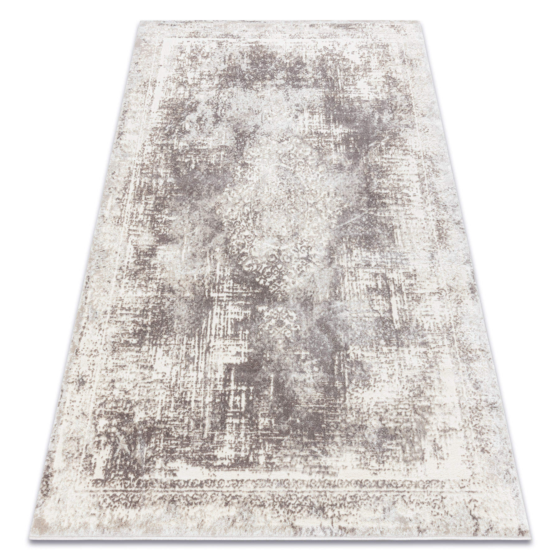 Dywan CORE W9784 Rozeta Vintage - Strukturalny, dwa poziomy 80x150 cm