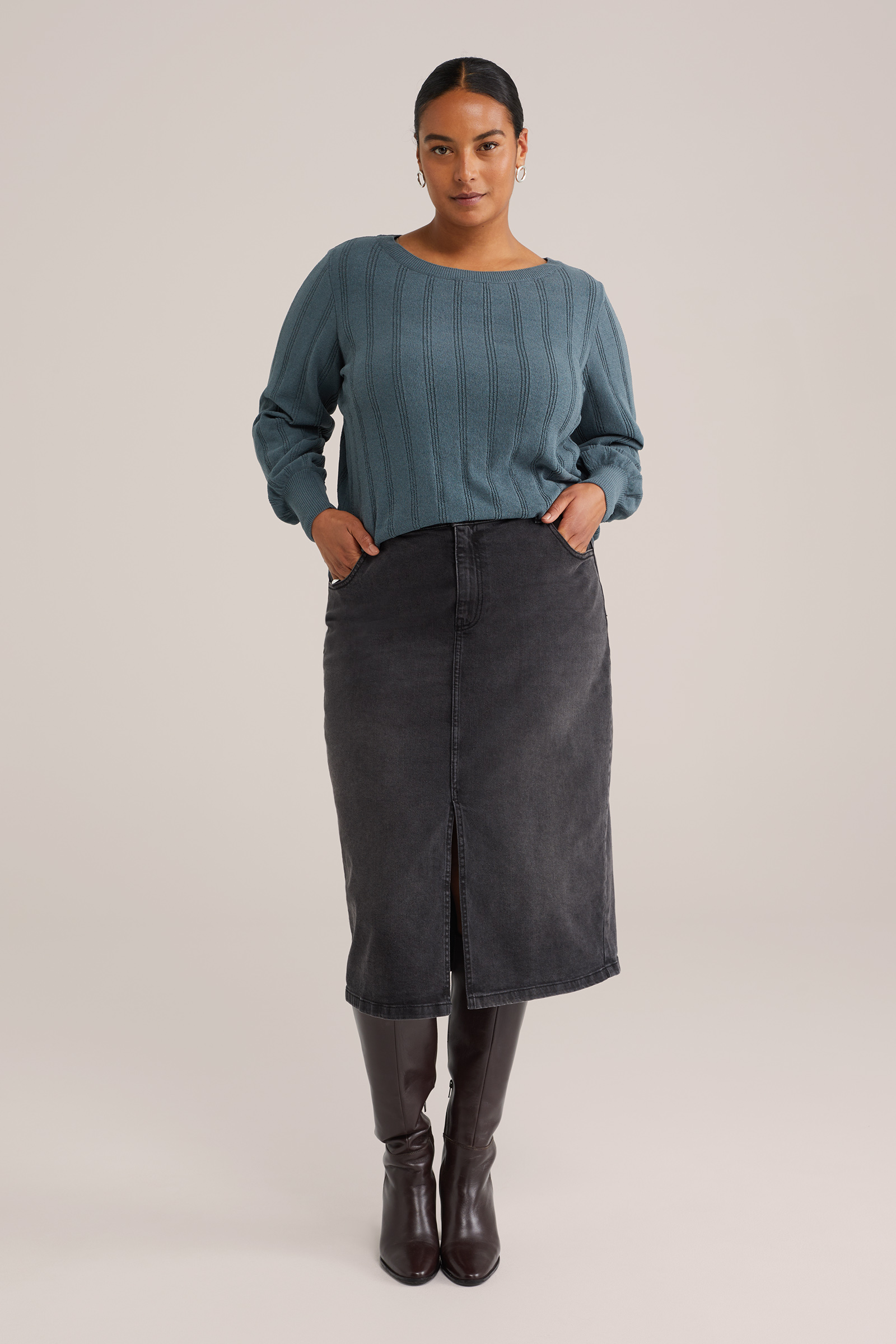 Dames gebreide trui - Curve