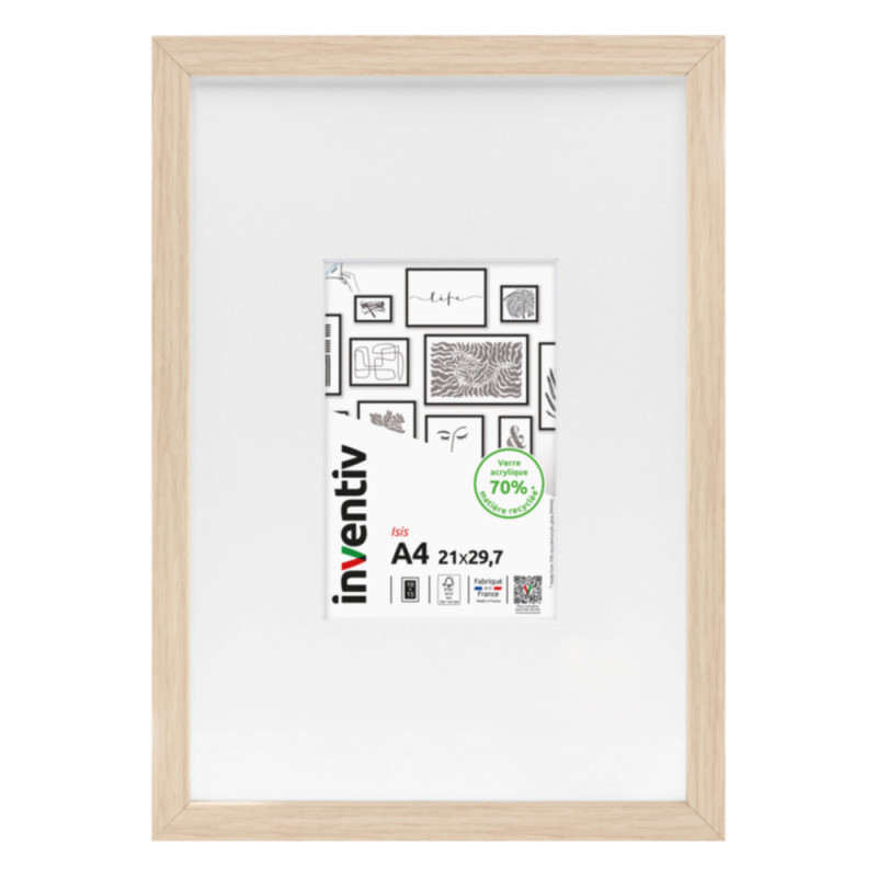 Cadre Isis naturel 20 x 30 cm INVENTIV