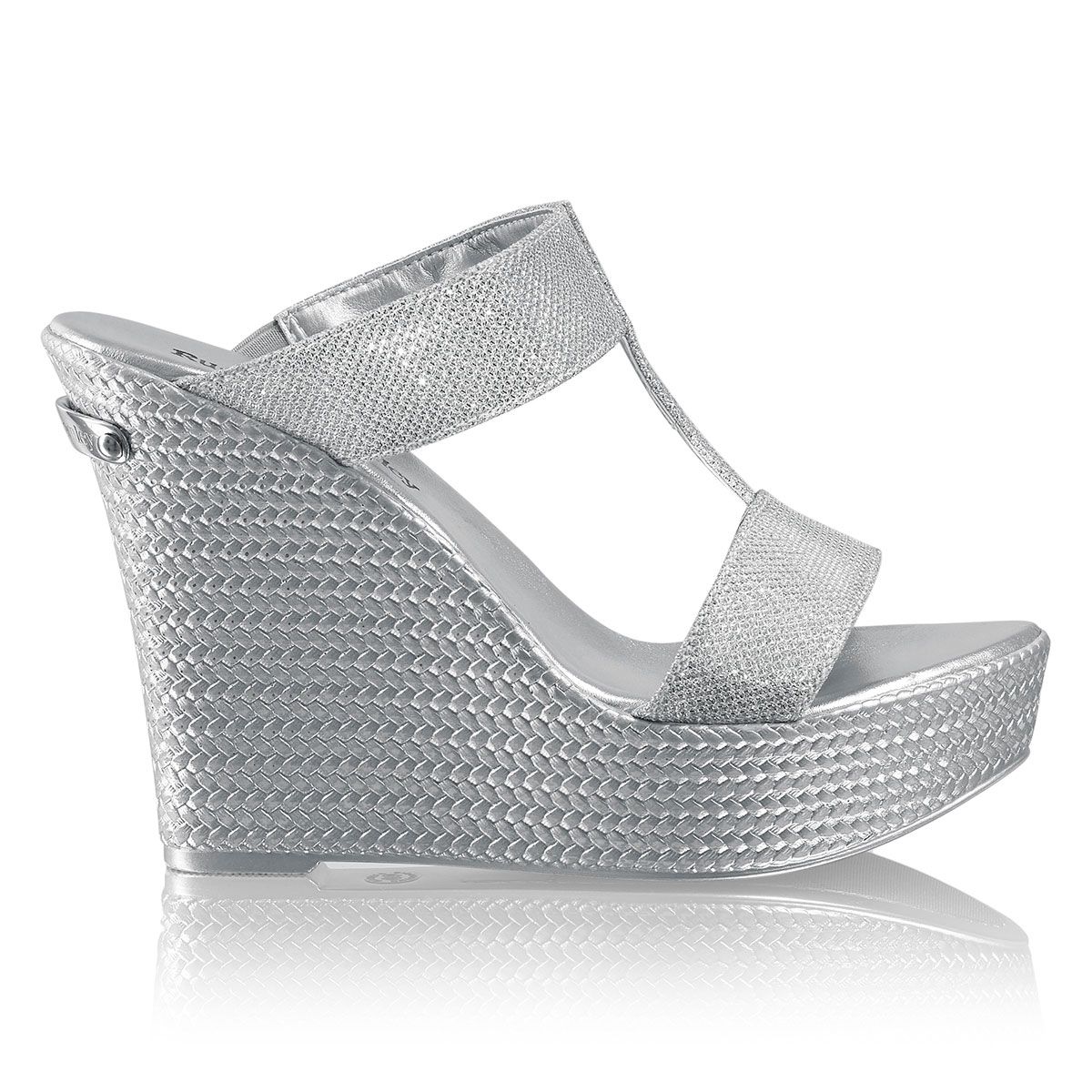 Russell & Bromley PUKKA UP Glitter Wedge