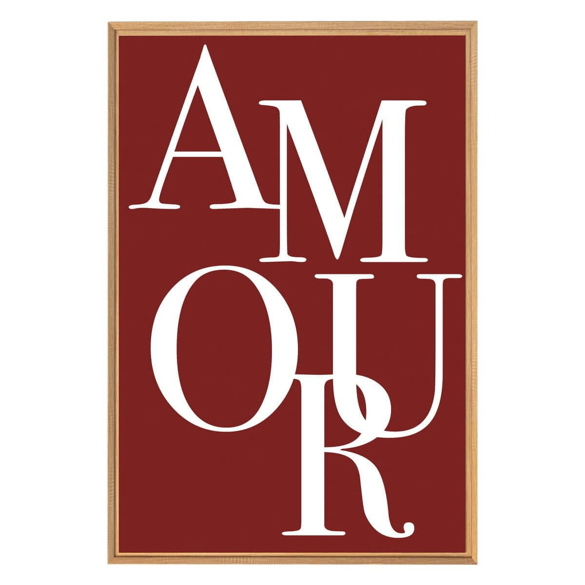 CHARME ROMANTIQUE - Tableau mural encadré amour 65x97 cm