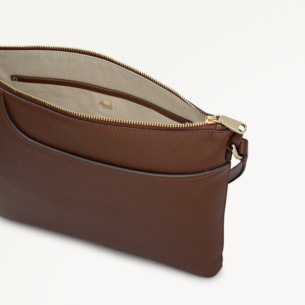 Pockets - Large Ziptop North-South Cross Body Bag