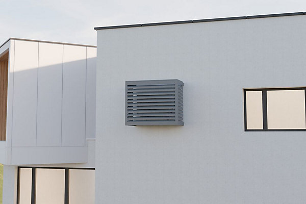 Cache Clim et PACStructure AluminiumCouleur Gris Taille L H 96L 114P 56 71 cm   15 cm réglable