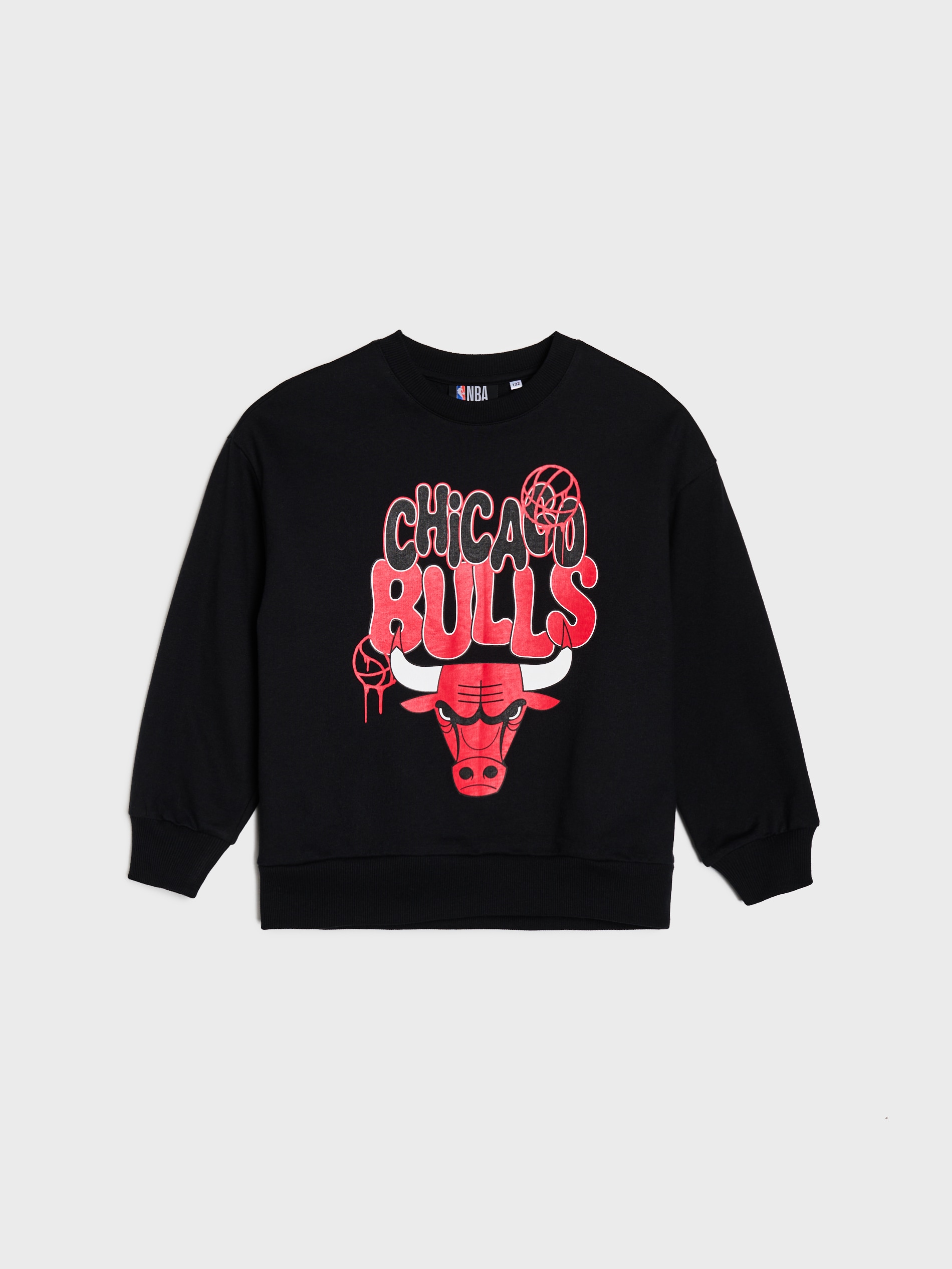 Bluza crewneck z nadrukiem Chicago Bulls NBA