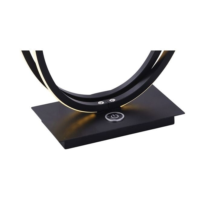 Freelight Tafellamp Ophelia Oval Led Mat Zwart 42cm