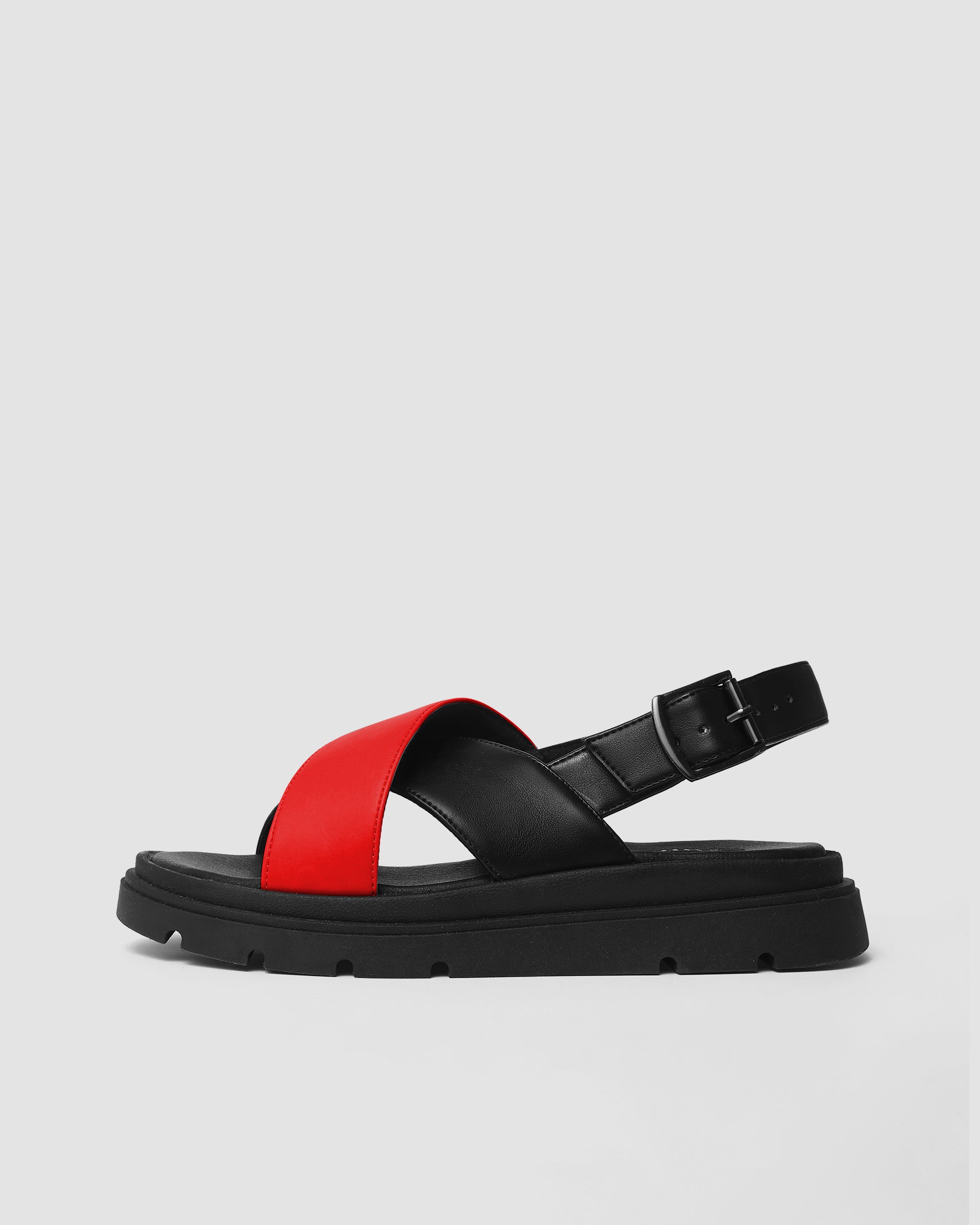 BOHEMA - Glare Sandals Sandały Czerwone, ze skóry roślinnej, polska rodzinna marka