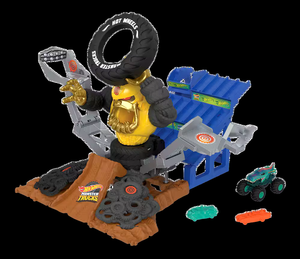 Hot Wheels® Monster Arena Smashers Mega-Wrex vs. Crushzilla Takedown™ Playset, Ages 4+
