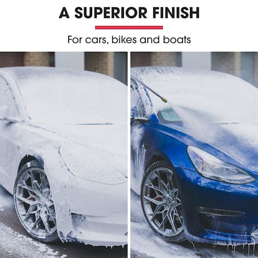 NNEMB Soap Foam Snow Cannon with 1L Bottle, Works with Petrol and some Electric Pressure Washers