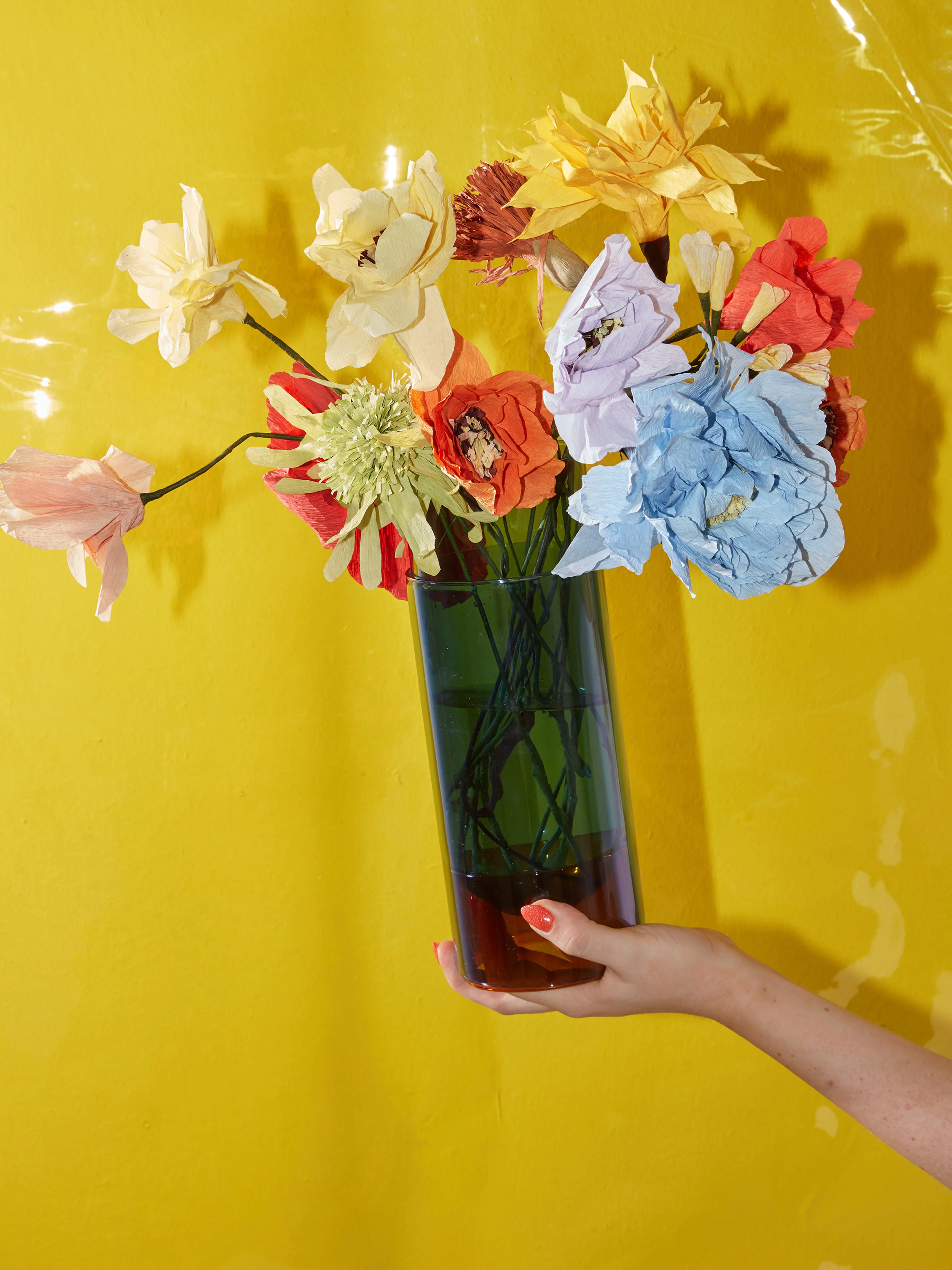 Handgefertigter Kunstblumenstrauß Good Luck