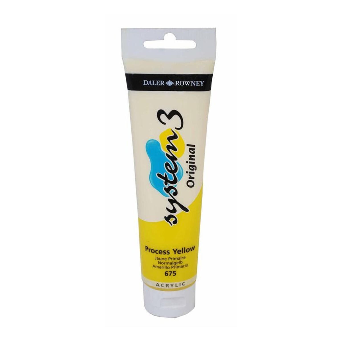 Daler-Rowney System3 Process Yellow Acrylic Paint 150ml