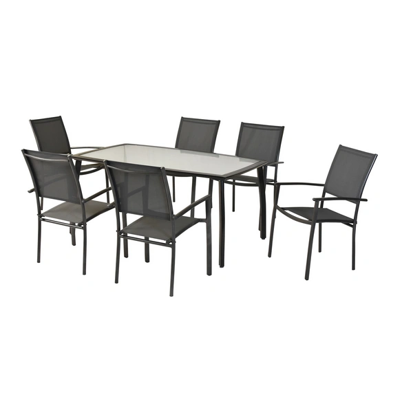 Gartenmöbel-Diningset »Milano«, 7 tlg., 6 Sitzplätze, Aluminium