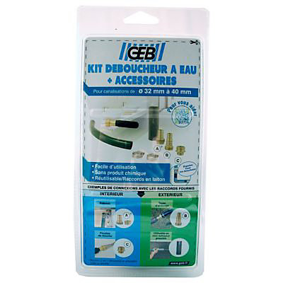 Kit déboucheur à eau canalisation Geb ø32-40 mm