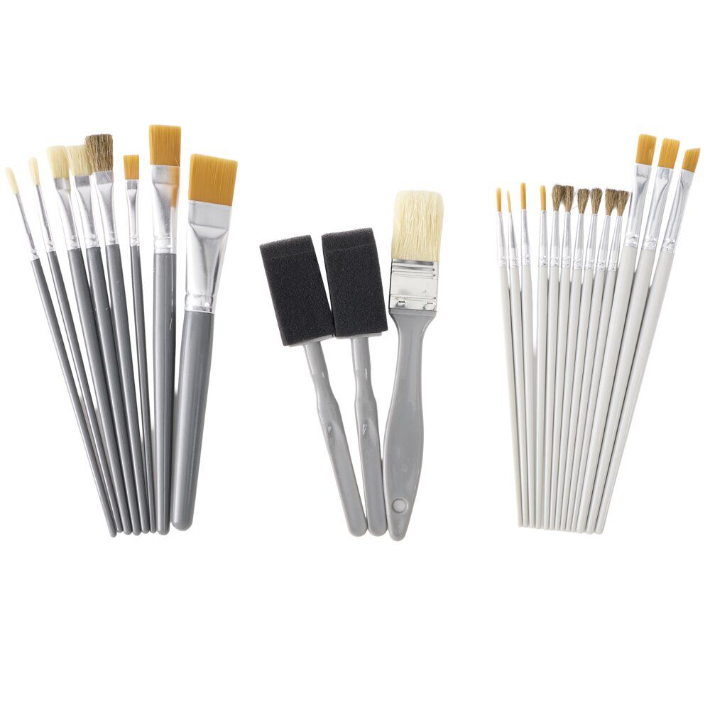 Pinceau d'art x24 manche bois